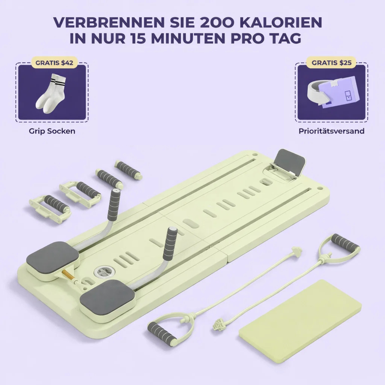Pilates Babe® Tragbarer Pilates Reformer